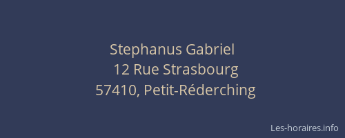 Stephanus Gabriel