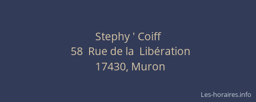 Stephy ' Coiff