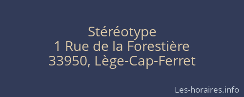 Stéréotype