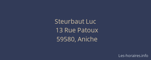 Steurbaut Luc
