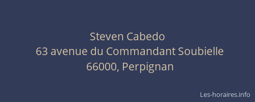 Steven Cabedo