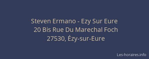Steven Ermano - Ezy Sur Eure