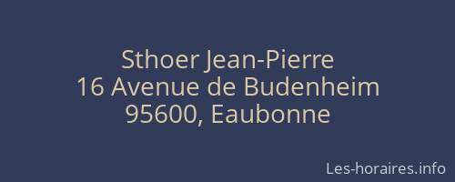 Sthoer Jean-Pierre