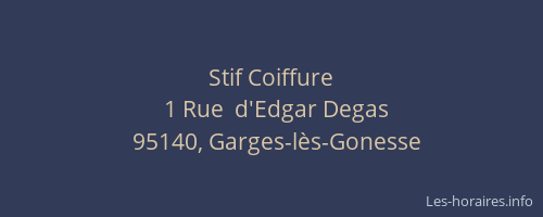 Stif Coiffure