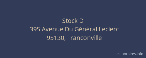Stock D