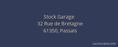 Stock Garage