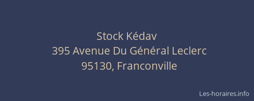 Stock Kédav