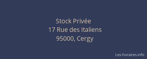 Stock Privée