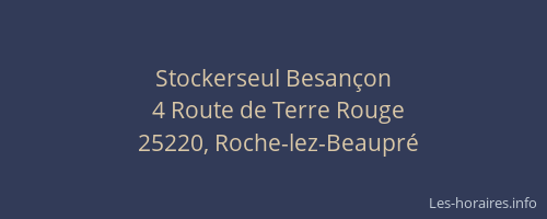Stockerseul Besan&ccedil;on