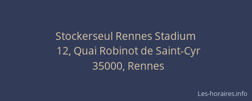 Stockerseul Rennes Stadium
