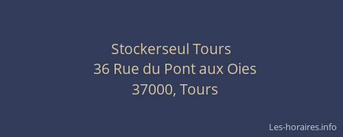 Stockerseul Tours