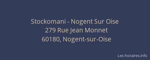 Stockomani - Nogent Sur Oise