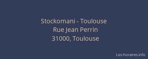 Stockomani - Toulouse