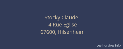 Stocky Claude