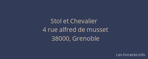 Stol et Chevalier