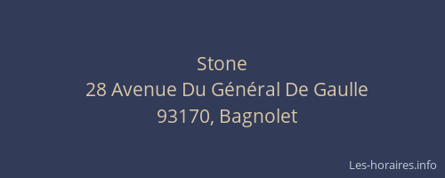 Stone