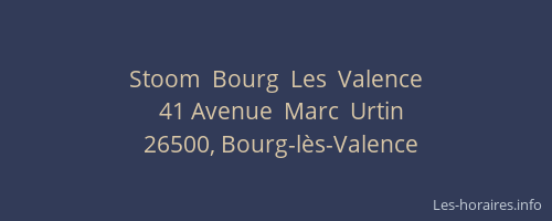 Stoom  Bourg  Les  Valence