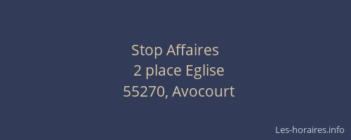 Stop Affaires