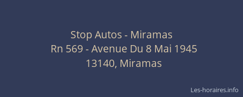 Stop Autos - Miramas