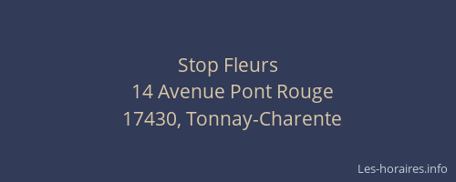 Stop Fleurs