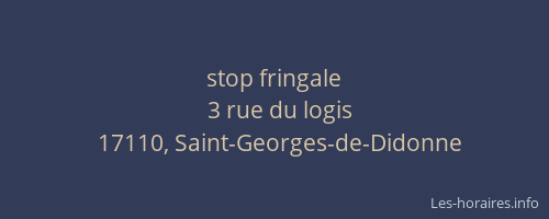 stop fringale