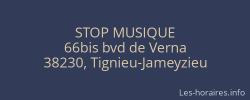 STOP MUSIQUE