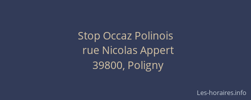 Stop Occaz Polinois