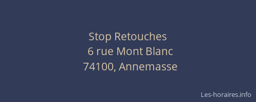 Stop Retouches