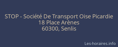 STOP - Société De Transport Oise Picardie