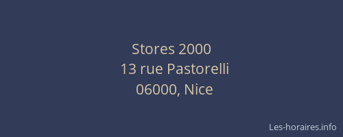 Stores 2000