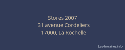Stores 2007