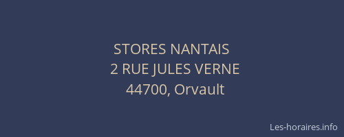 STORES NANTAIS