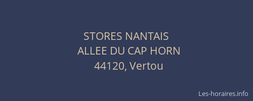 STORES NANTAIS