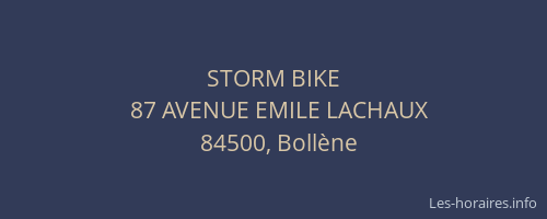 STORM BIKE