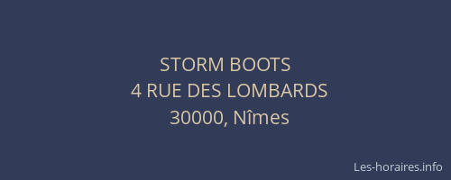 STORM BOOTS