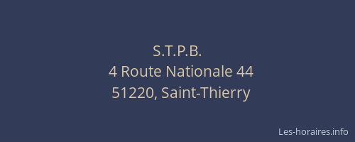 S.T.P.B.