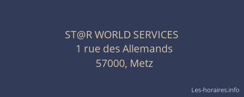 ST@R WORLD SERVICES