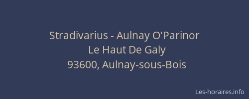 Stradivarius - Aulnay O'Parinor