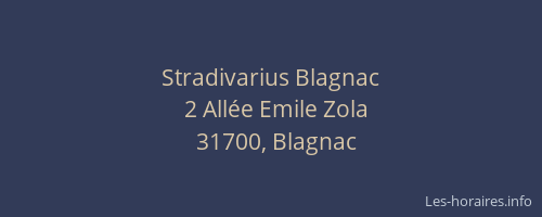 Stradivarius Blagnac