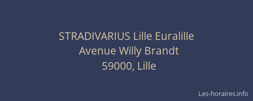 STRADIVARIUS Lille Euralille