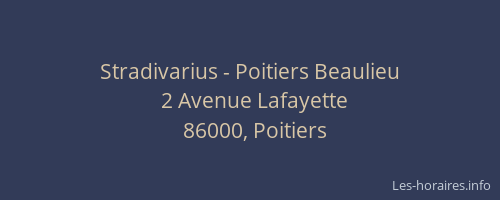 Stradivarius - Poitiers Beaulieu