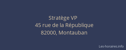 Stratège VP