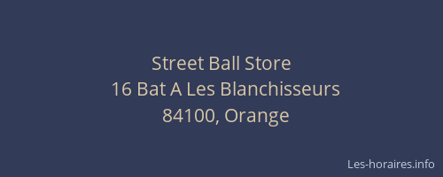 Street Ball Store
