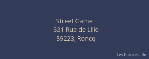 Street Game