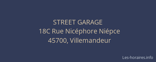 STREET GARAGE