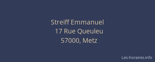 Streiff Emmanuel
