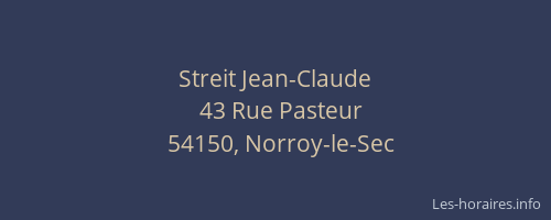 Streit Jean-Claude