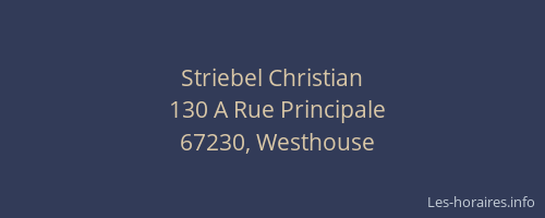 Striebel Christian