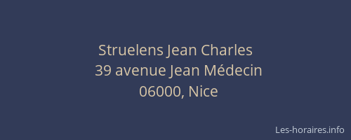 Struelens Jean Charles