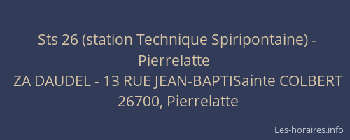 Sts 26 (station Technique Spiripontaine) - Pierrelatte